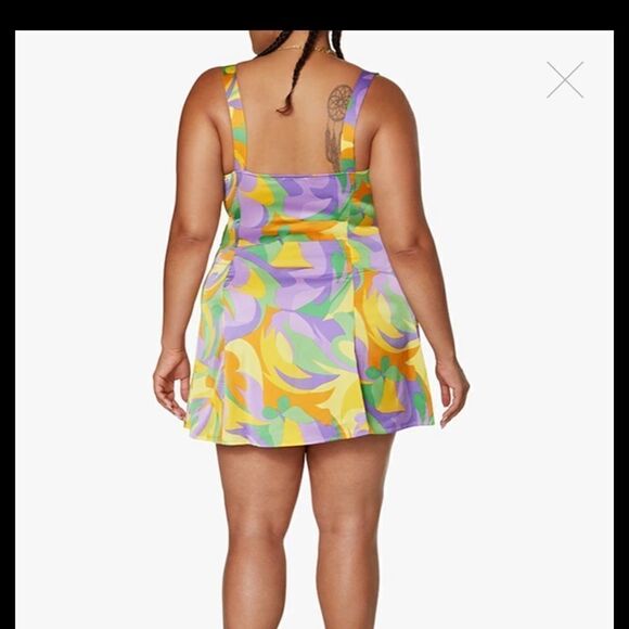 Ruched Cup Princess Saved By The Bell Dress, Multi - Picture 2 of 7